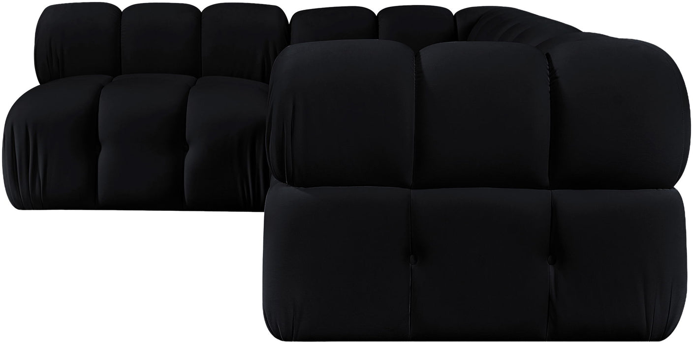 Orin - Fabric Velvet 4 Piece Modular Sectional