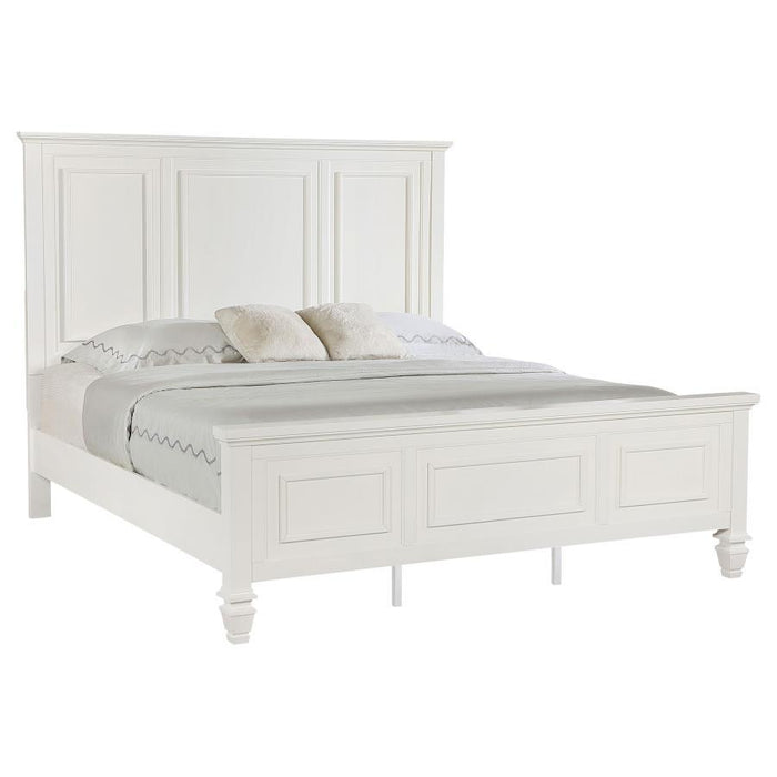 Sandy Beach - 63" Panel Bed with High Headboard