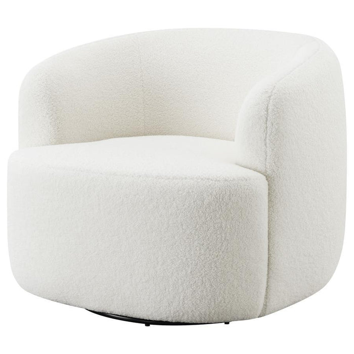 Hudson - Upholstered Swivel Chair - Natural