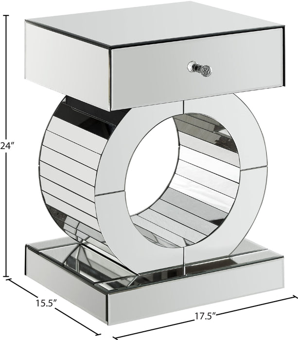 Jocelyn - End Table - Pearl Silver