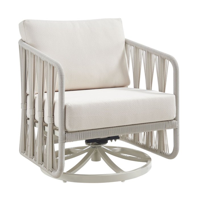 Breeze - Powder Coated Metal Outdoor Conversation Set With Cushions