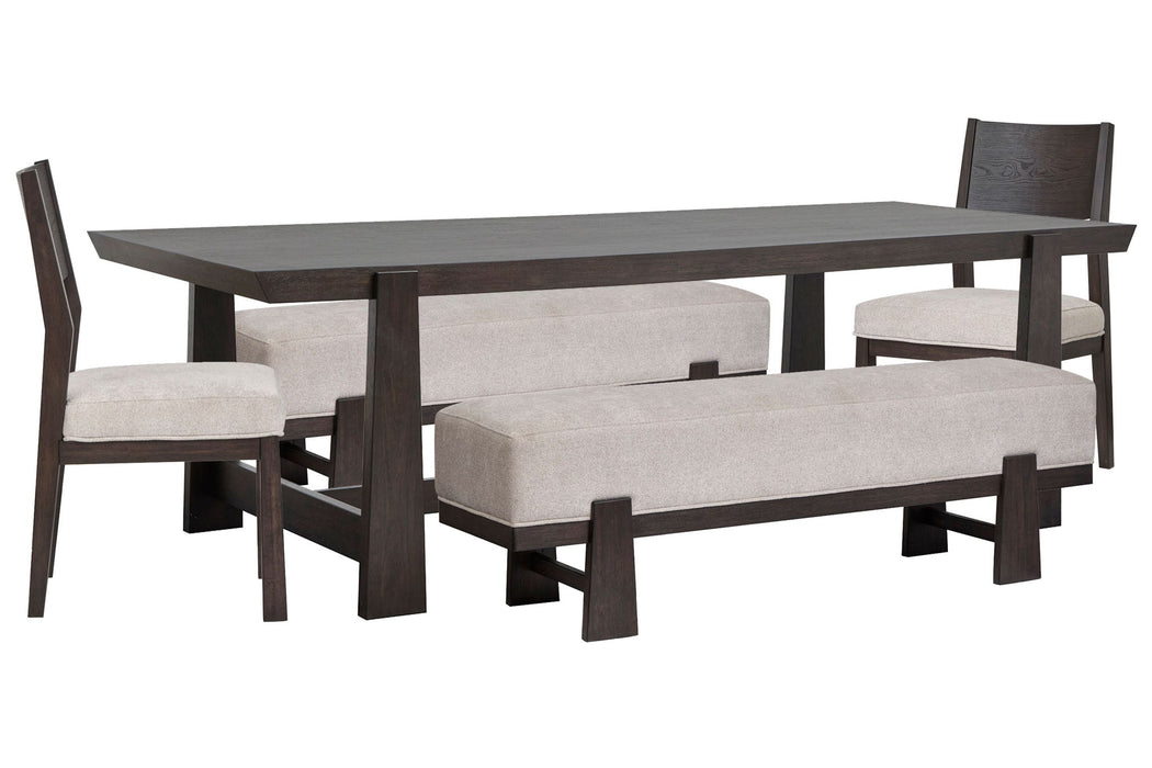 Tauren - Trestle Dining Table Set