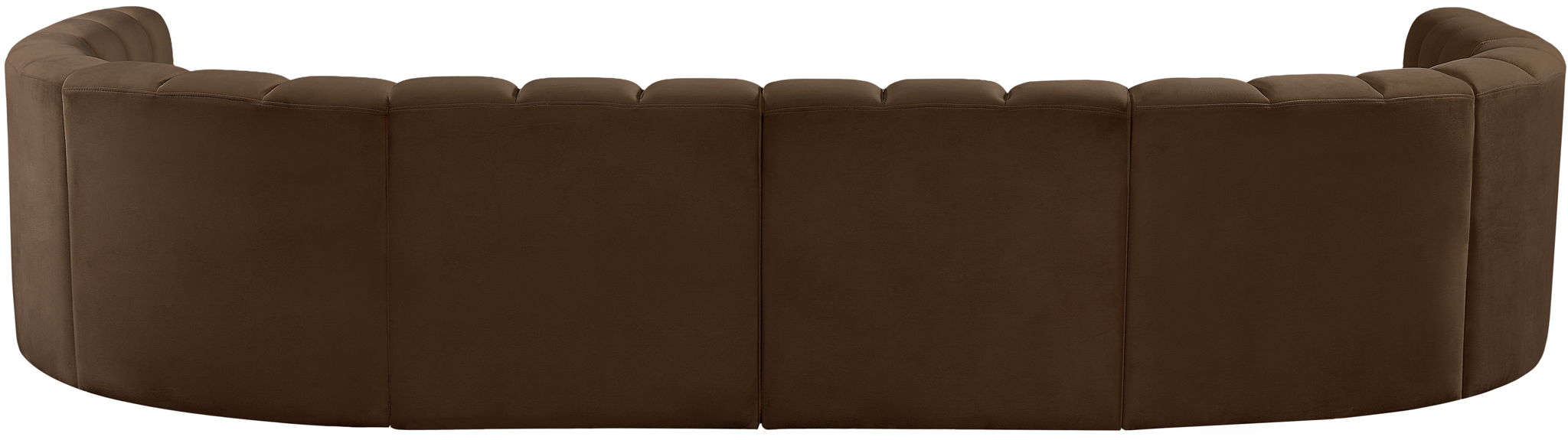 Arc - Velvet 10 Piece Modular Sofa - Brown