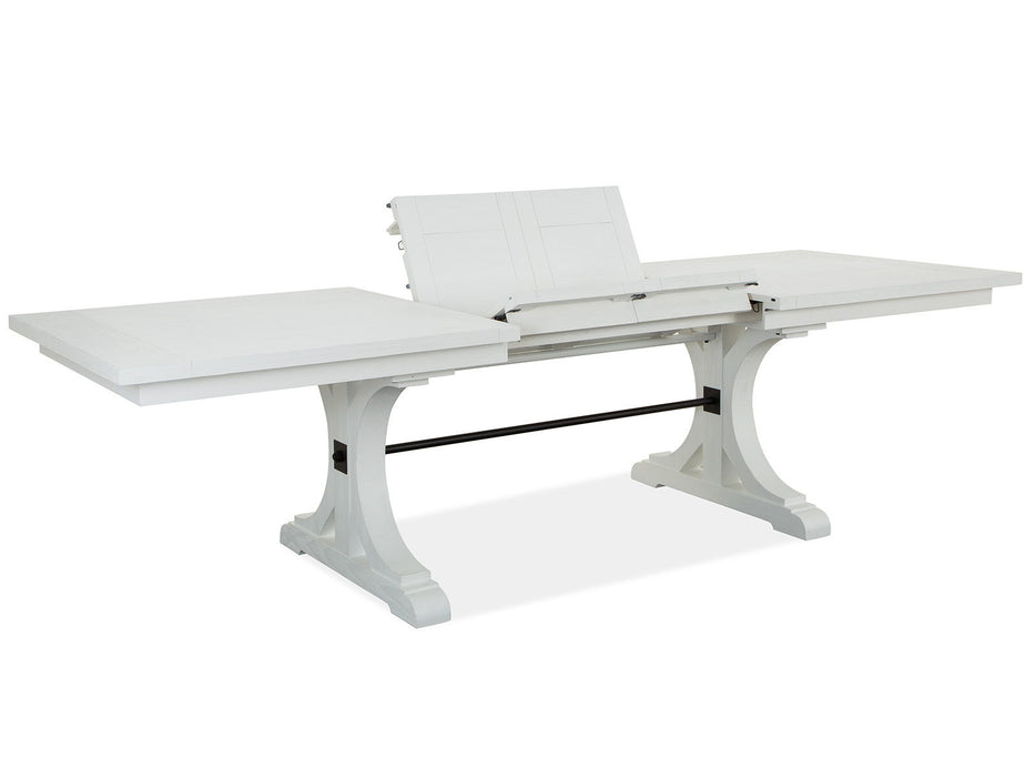 Harper Springs - Trestle Dining Table - Silo White