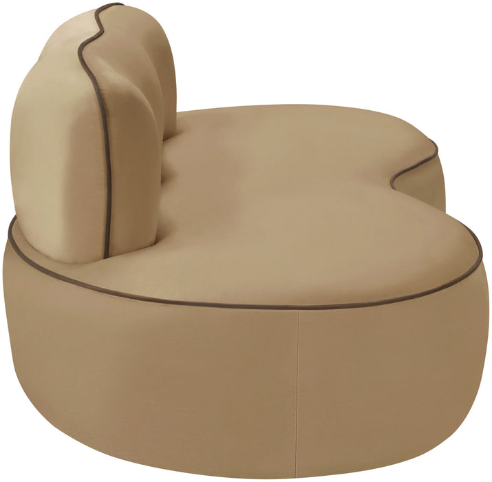 Swerve - Velvet 77" Upholstered Loveseat