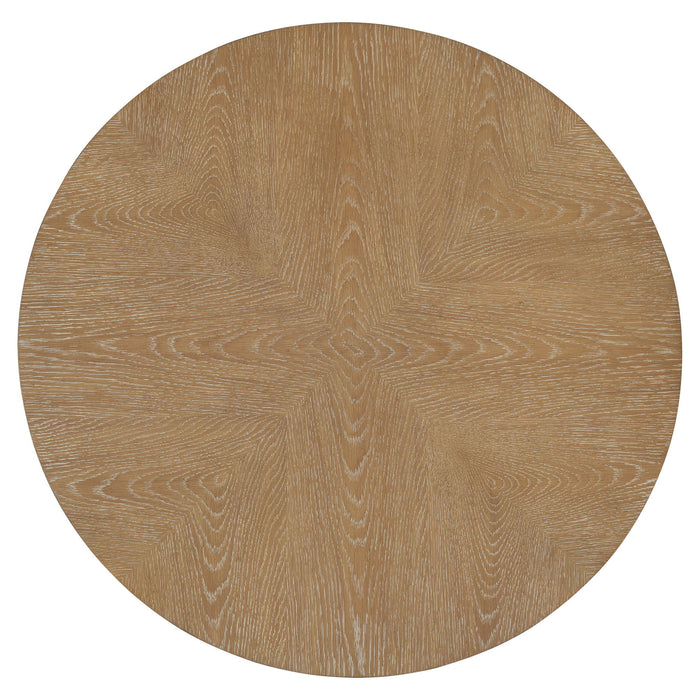 Escape - 3 Piece Occasional Table Set - Glazed Natural Oak / Black Metal Trim