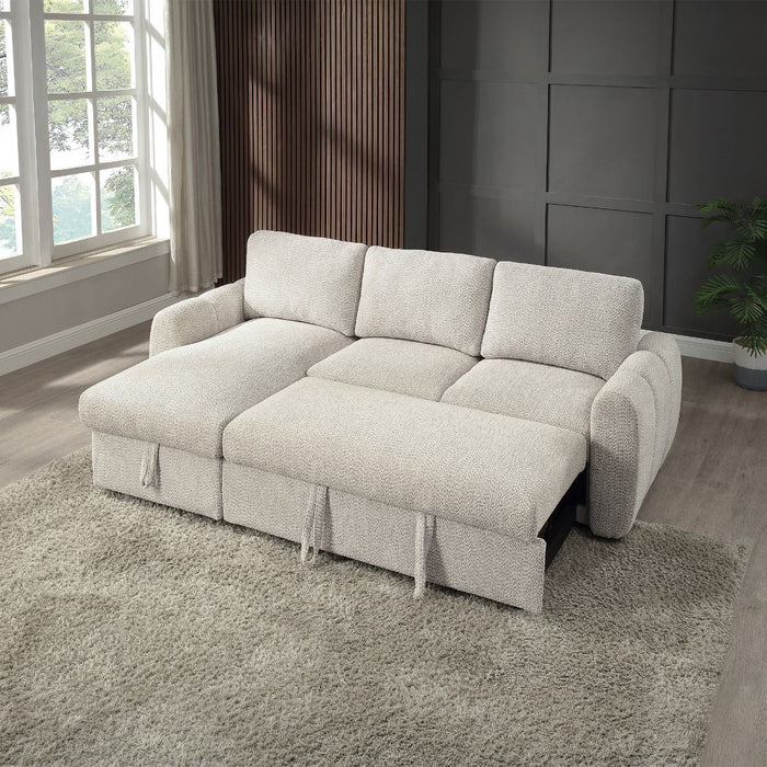 Nuriel - Reversible Sectional Sofa With Sleeper & Storage