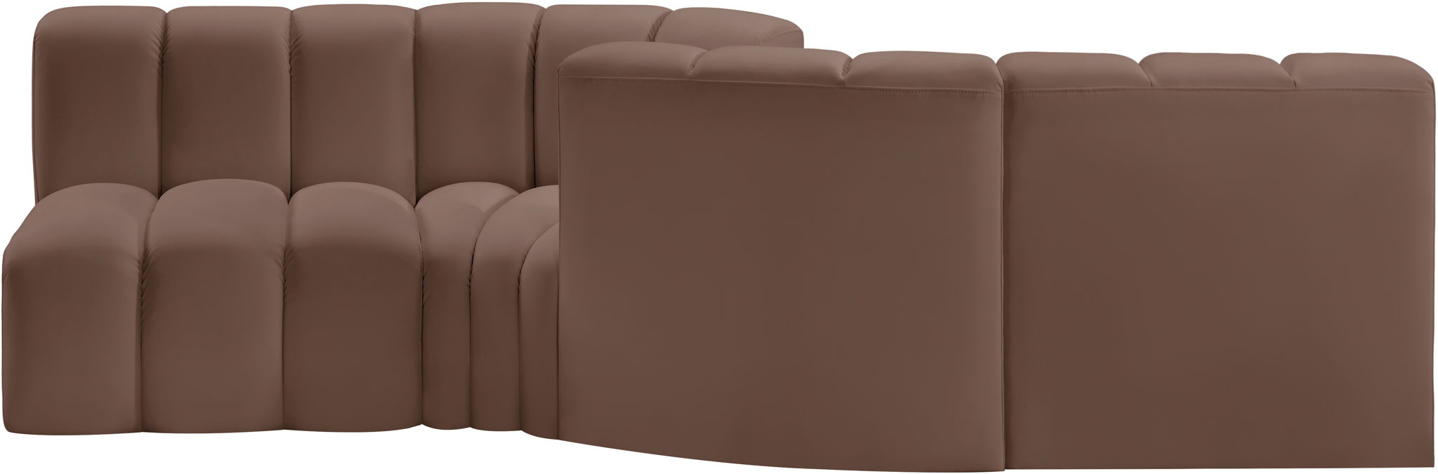 Arc - Faux Leather 4 Piece Sofa