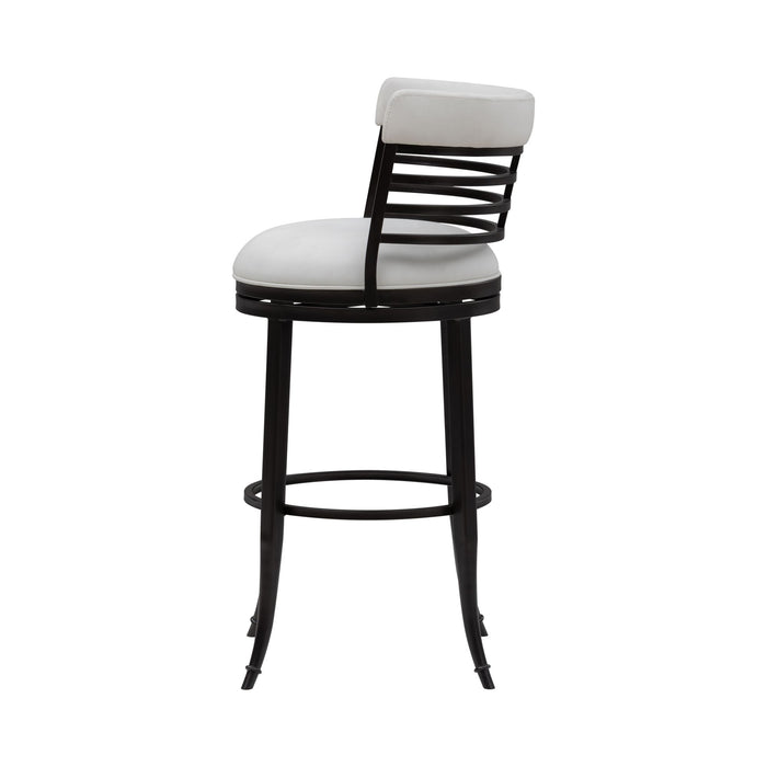 Telia - Upholstered Swivel Bar Height Barstool
