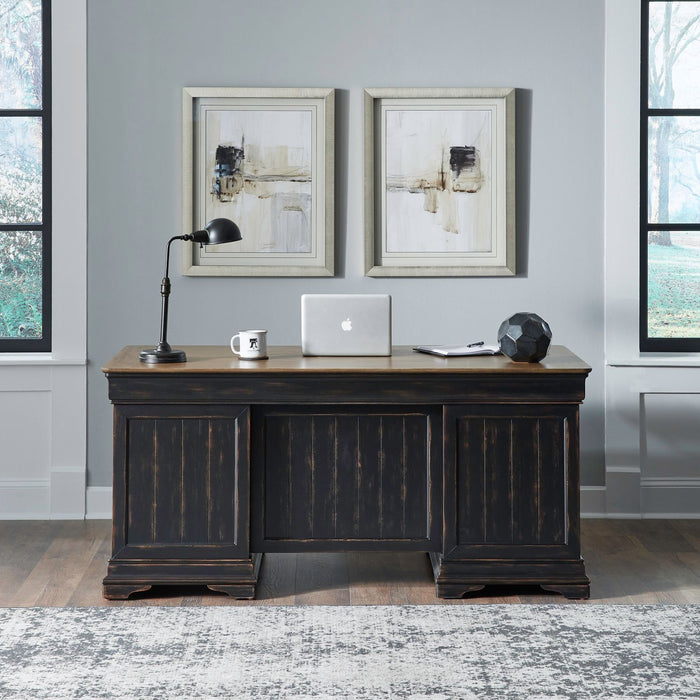Meritage - Jr Executive Desk - Black