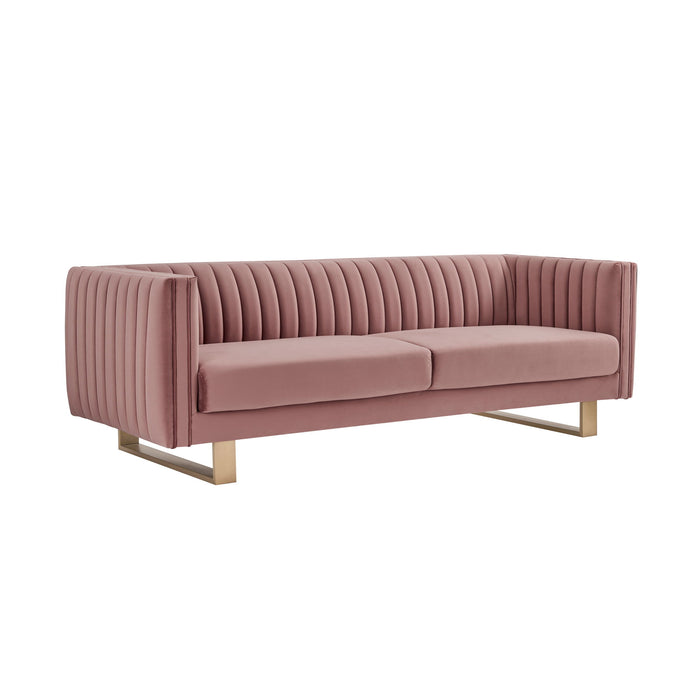 Delilah - Velvet Square Arm Sofa