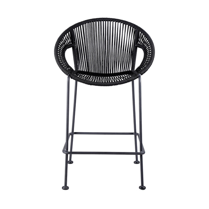 Acapulco - 30" Indoor Outdoor Steel Bar Stool With Rope Set of 2
