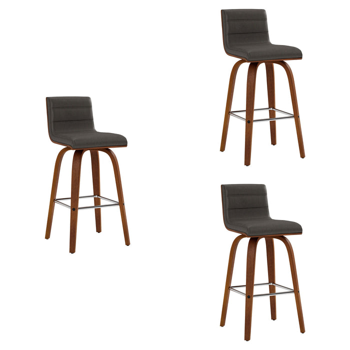 Vienna - 26" Swivel Counter Stool - Walnut Wood