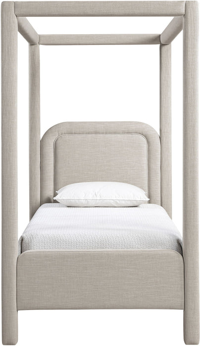 Salina - Linen Textured Fabric Upholstered Bed