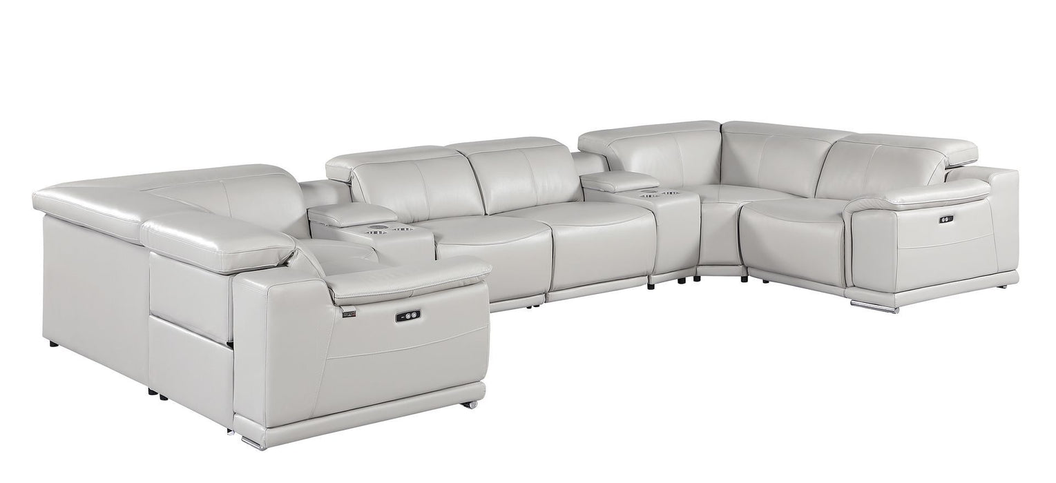 9762 - 8-Piece U-Shaped Sectional Sofa With 4 Power Recliner