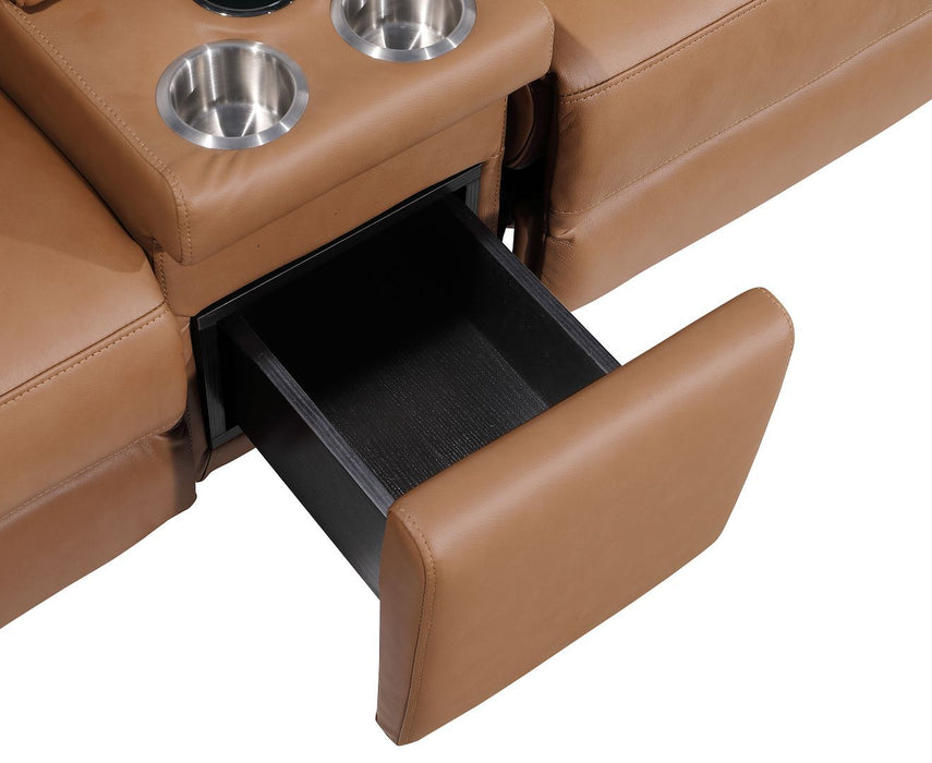 1246 - 8-Piece U-Shaped Modular Power Reclining Sectional With 4 Power Recliners And Power Headrest