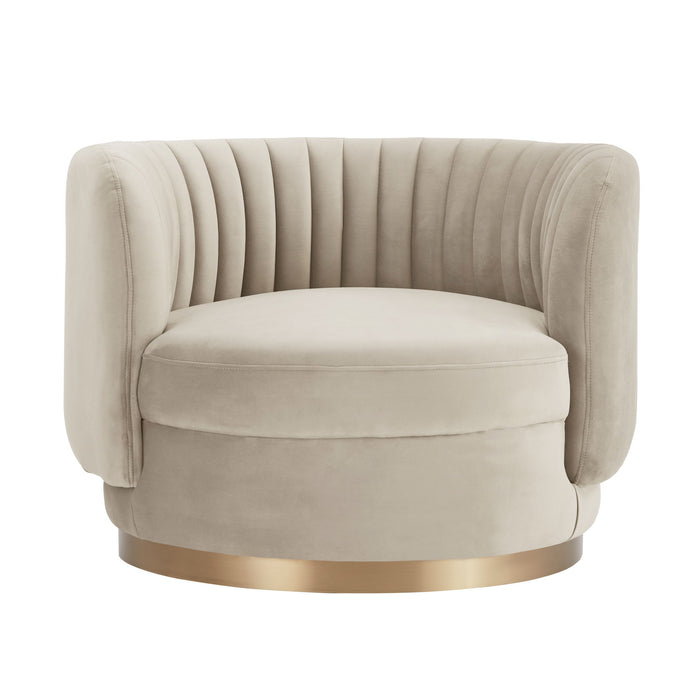 Davy - Velvet Swivel Accent Chair