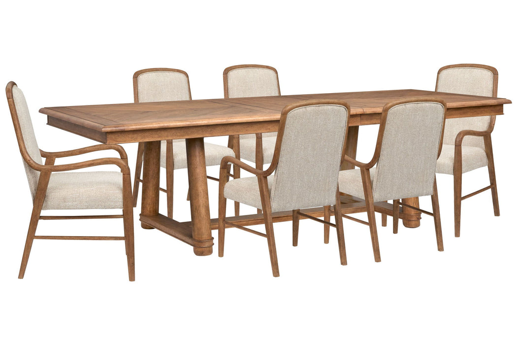 Woodward - Trestle Extendable Dining Table Set