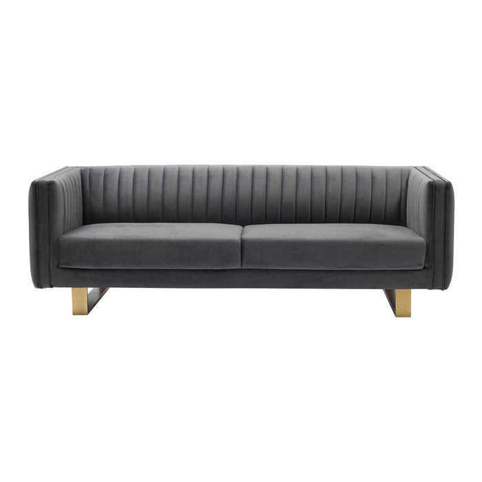 Delilah - Velvet Square Arm Sofa