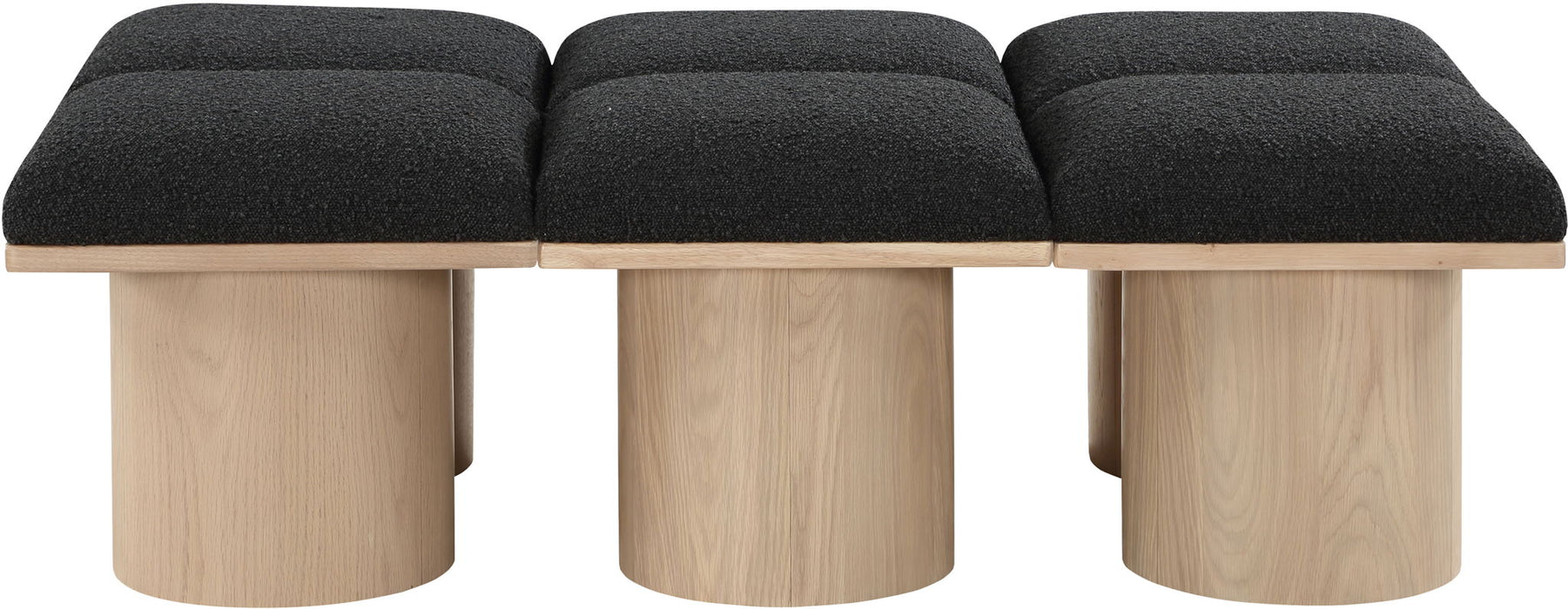 Pavilion - 6 Piece Modular Bench With Natural Base