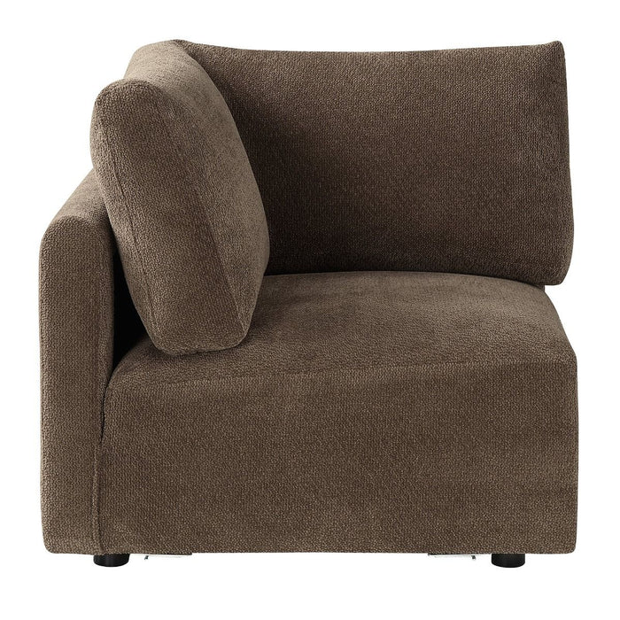 Theodore - Modular Wedge - Brown Chenille