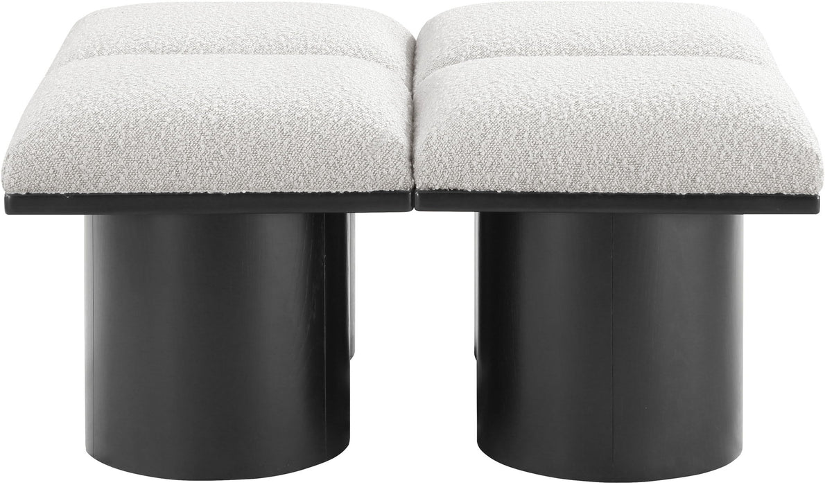 Pavilion - 4 Piece Modular Bench With Black Base