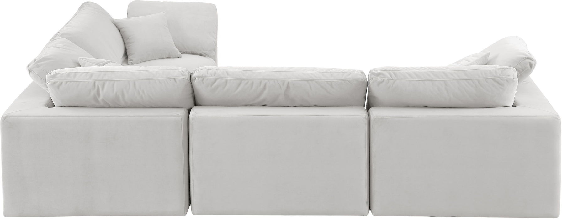 Comfy - 4 Piece Velvet Modular Sectional