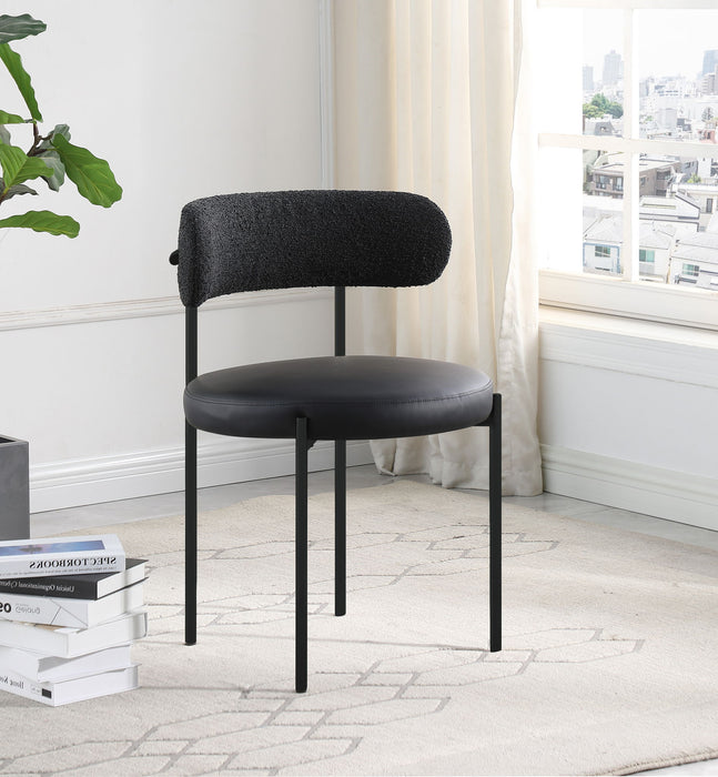 Beacon - Faux Leather Dining Chair With Black Legs (Set of 2)