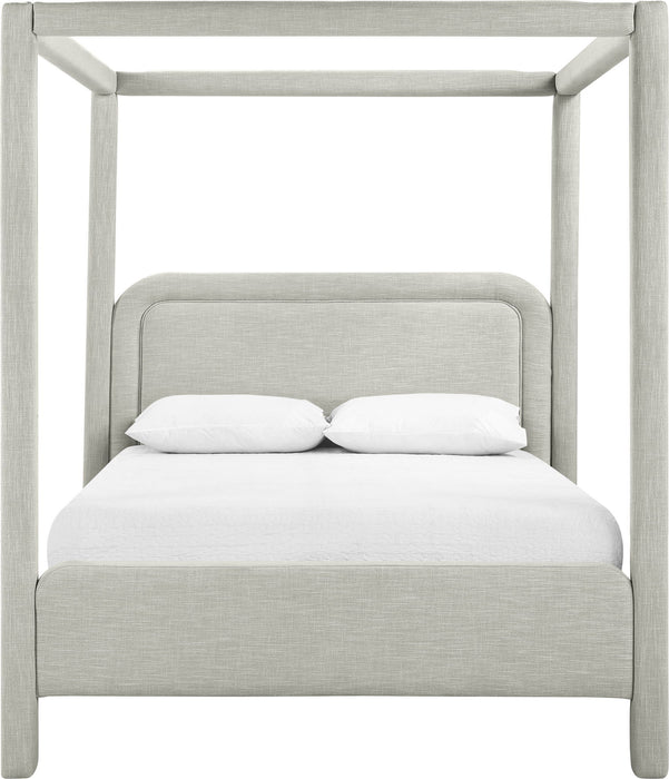 Salina - Linen Textured Fabric Upholstered Bed