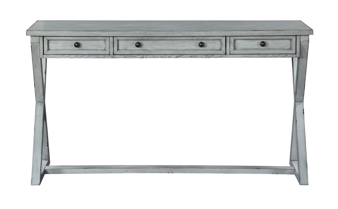 Keats - Three Drawer Console - Stephanie Soft Gray