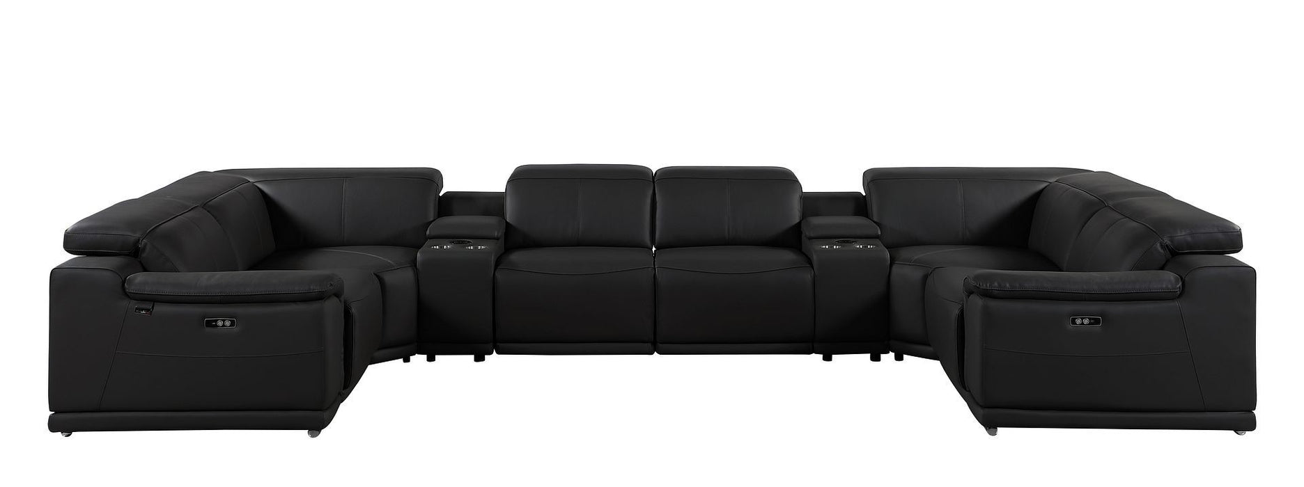 9762 - 8-Piece U Shaped Sectional Sofa With 4 Power Recliner