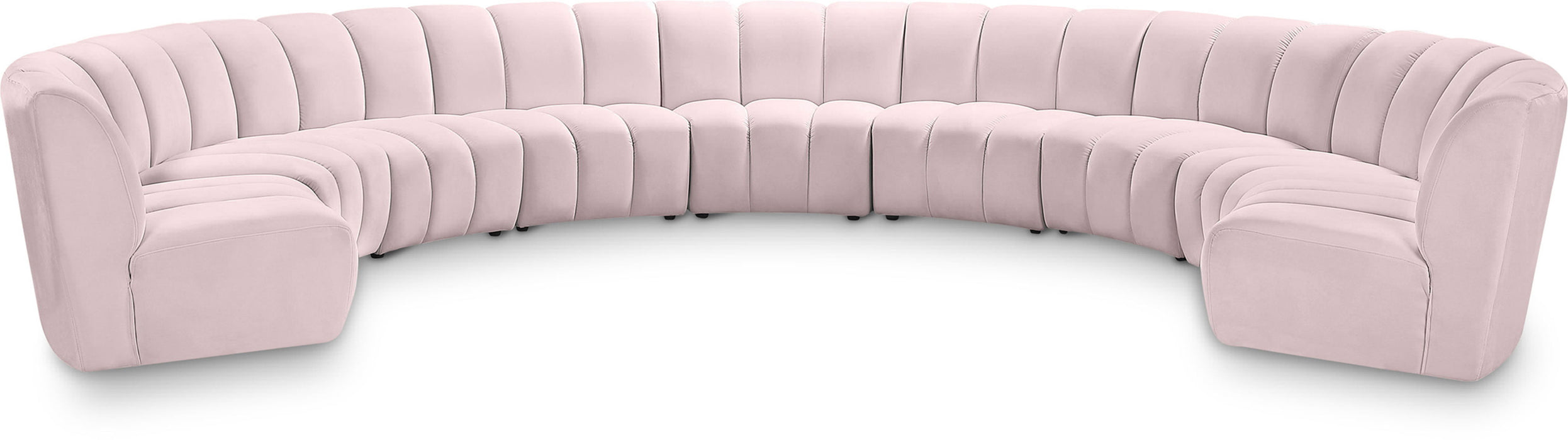 Infinity - 9 Piece Velvet Modular Sectional