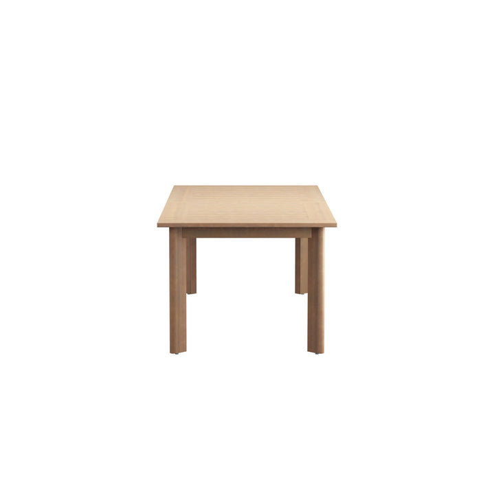 Wesley - Patio Dining Table With Self Storing Leaf - Light Brown