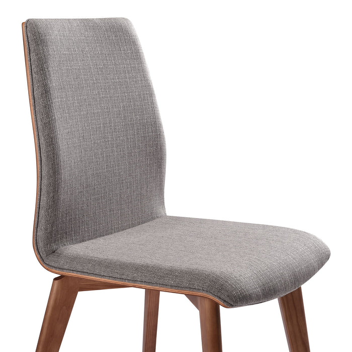 Archie - Mid-Century Dining Chair (Set of 2) - Walnut / Gray