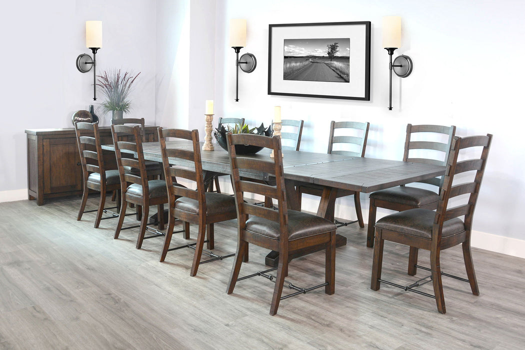 Folding Leaf Extension Dining Set