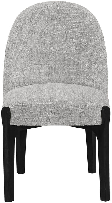 Torino - Upholstered Dining Chair With Brushed Black Base (Set of 2)