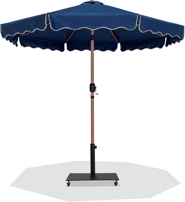 aluminum patio umbrella pole Amalfi Fabric with Piping / Aluminum Patio Umbrella with Base Sets