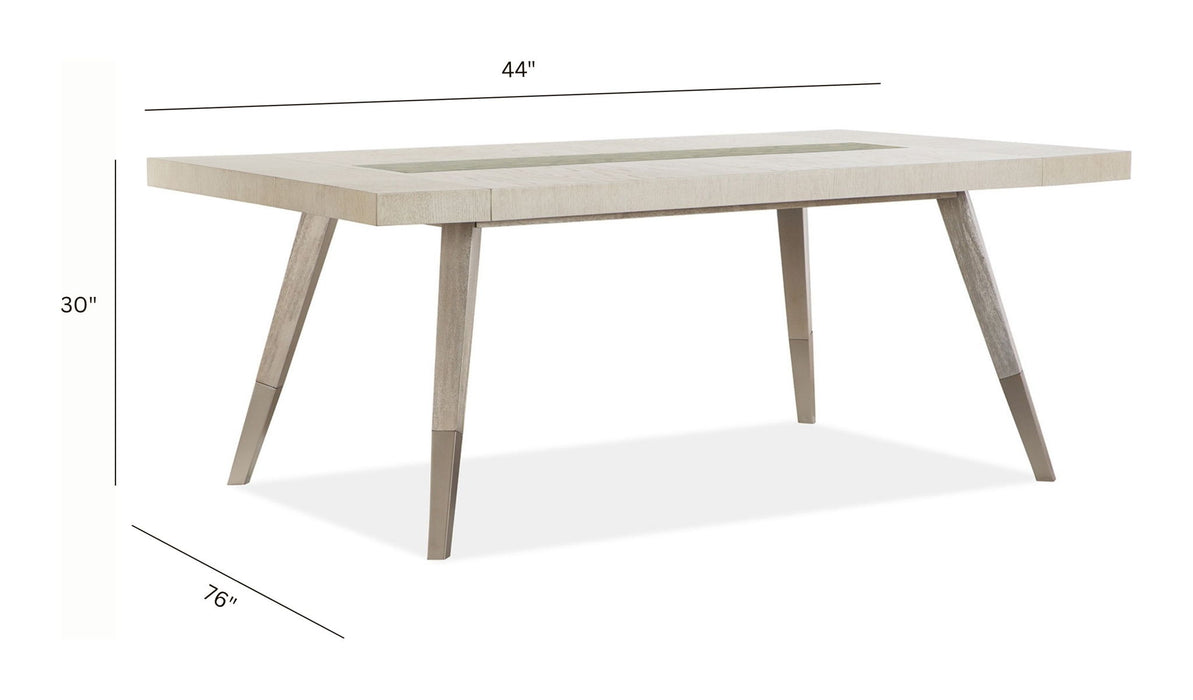 Lenox - Rectangular Dining Table - Warm Silver
