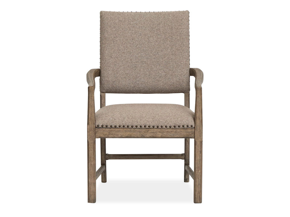 Claremont - Upholstered Arm Chair (Set of 2) - Smokey Taupe