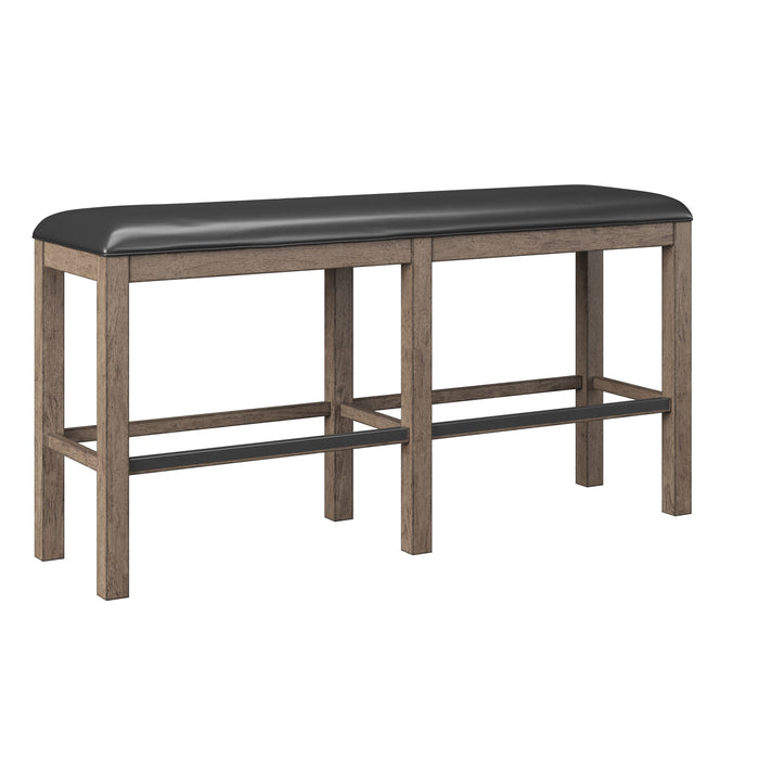 Benton - 60" Bar Height Bench Brown / Dark - Brown / Dark