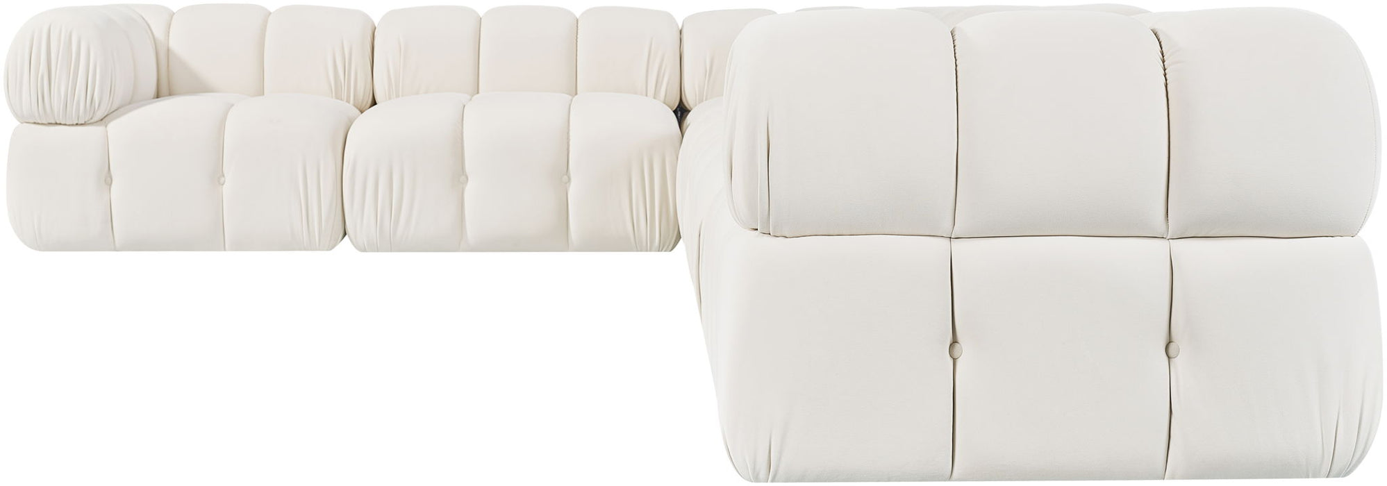 Orin - L-Shaped Velvet 6 Piece Modular Sectional