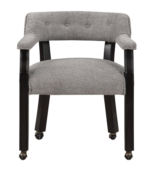 Vandusen - Castered Dining Chair - Black / Gray