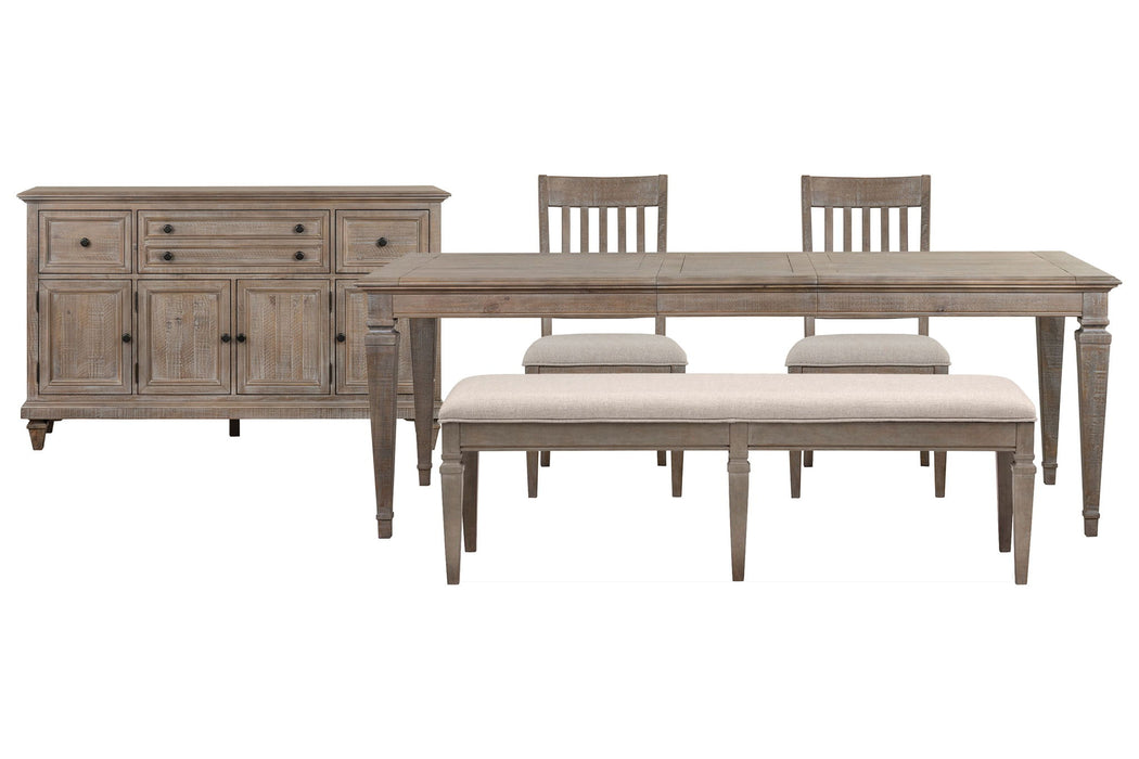 Lancaster - 5 Piece Extendable Rectangular Dining Table Set