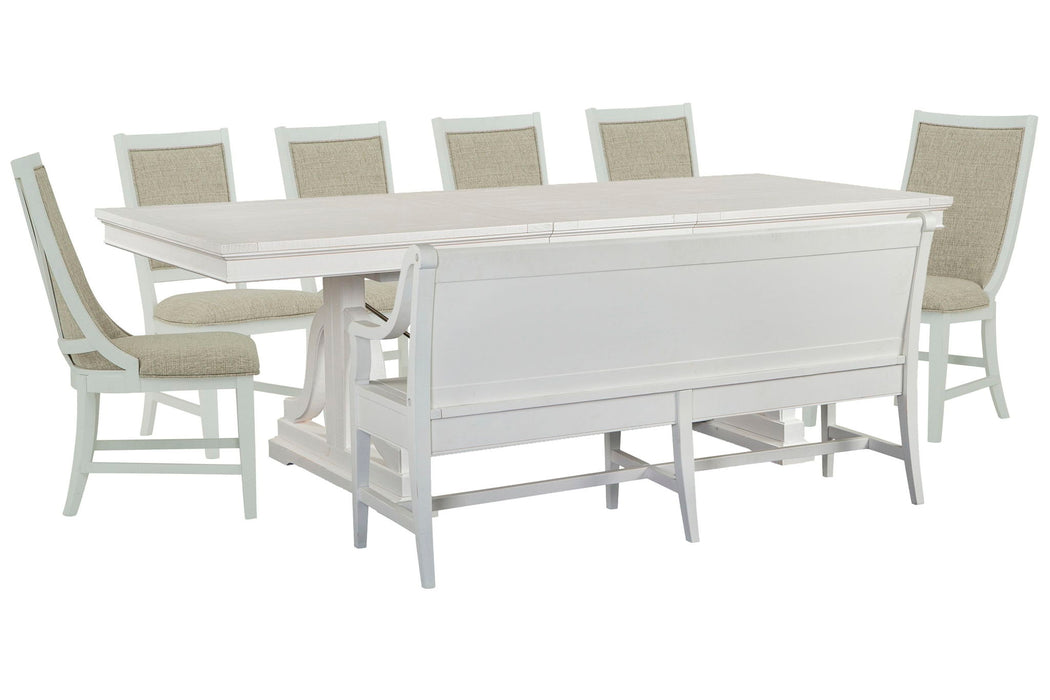 Heron Cove - Extendable Trestle Dining Table Set