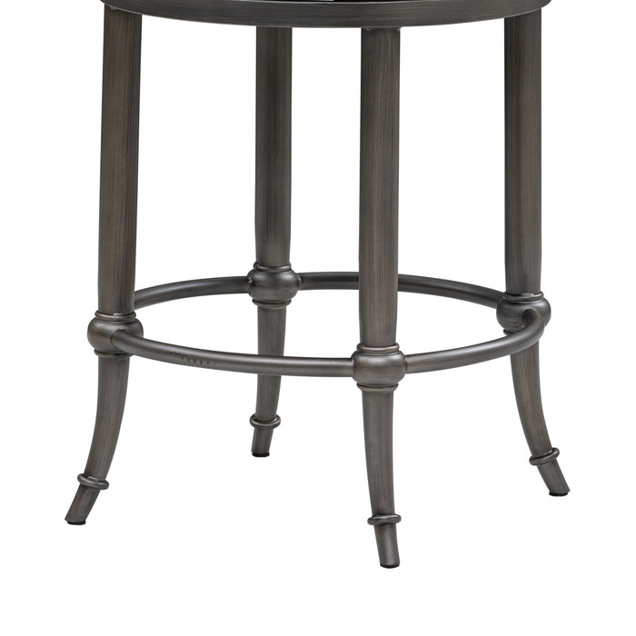 Vince - Commercial Grade Steel Frame Faux Leather Upholstered Swivel Counter Height Barstool