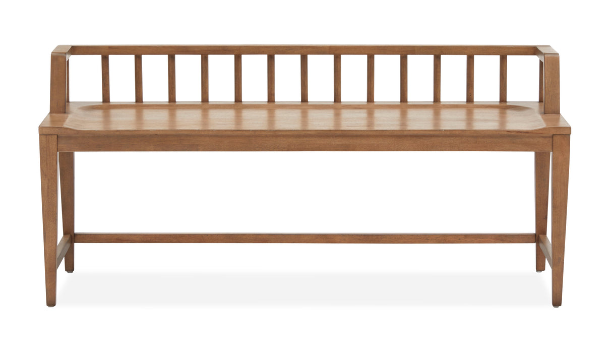 Lindon - Arm Bench With Low Back - Light Brown