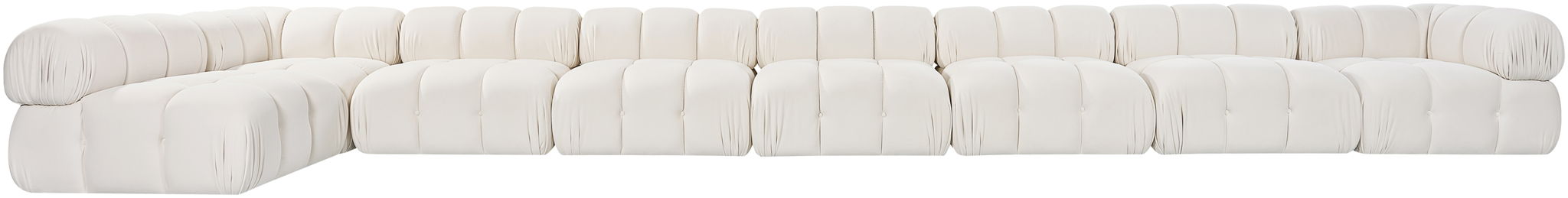 Orin - Velvet Performance Fabric Upholstered 8 Piece L-Shaped Sectional