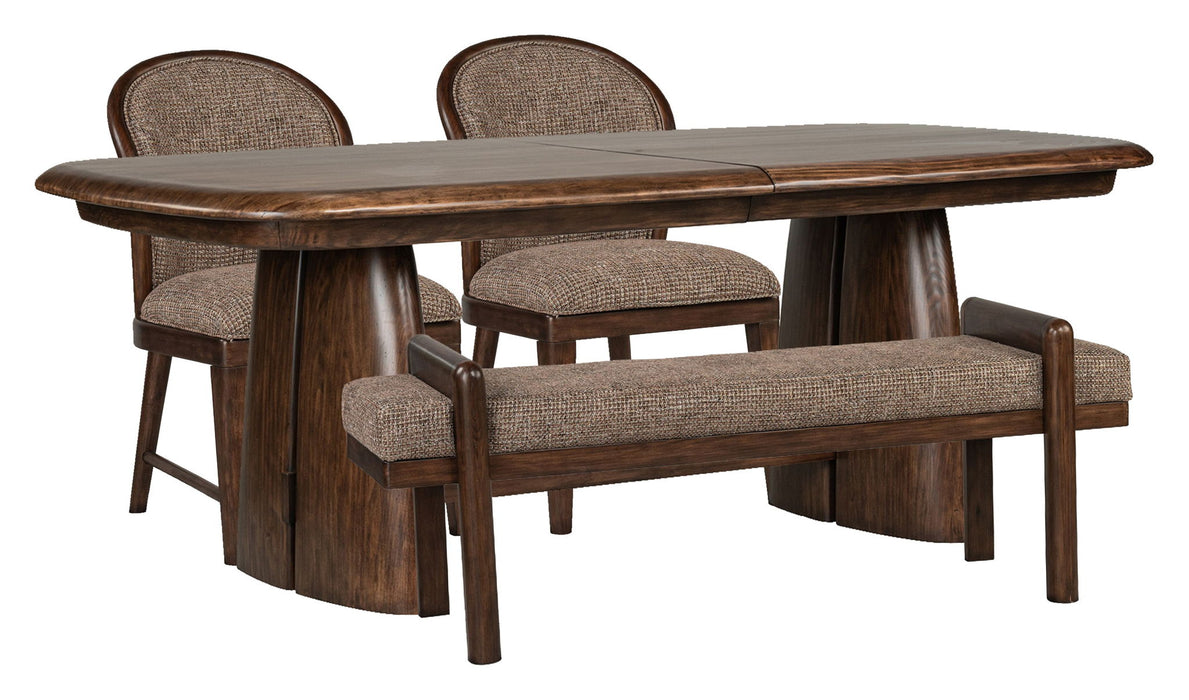 Belville - Extendable Trestle Dining Table Set
