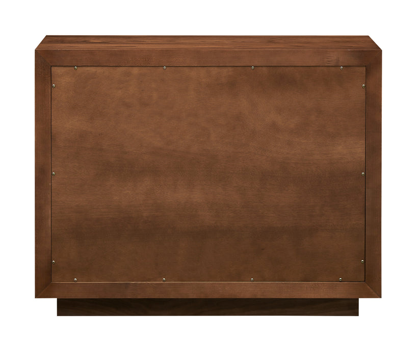 Shelburne - Two Door One Drawer Cabinet - Walnut / Cream