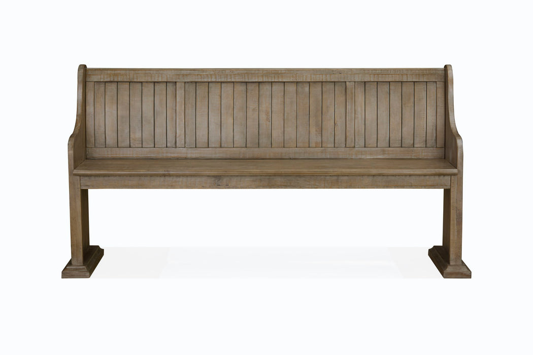 Tinley Park - Bench With Back - Dove Tail Gray